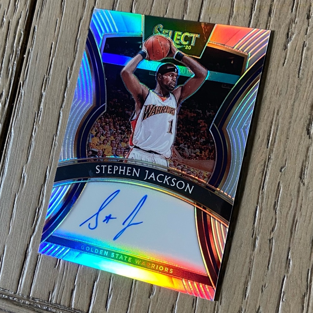 2019 STEPHEN JACKSON Auto /199 Select Silver Golden State Warriors Card